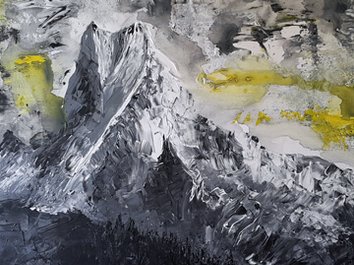 Obraz abstrakcja "Góry" wersja 2