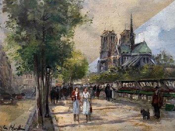 Renowacja obrazu przedstawiającego katedrę Notre Dame
