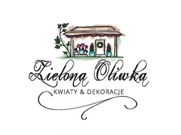 Projekt logotypu dla kwiaciarni Zielona Oliwka